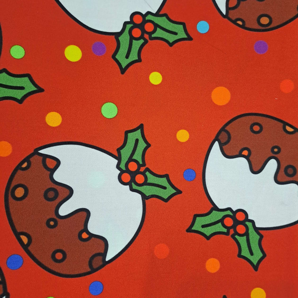 Fabric Mama Christmas Pudding Twill