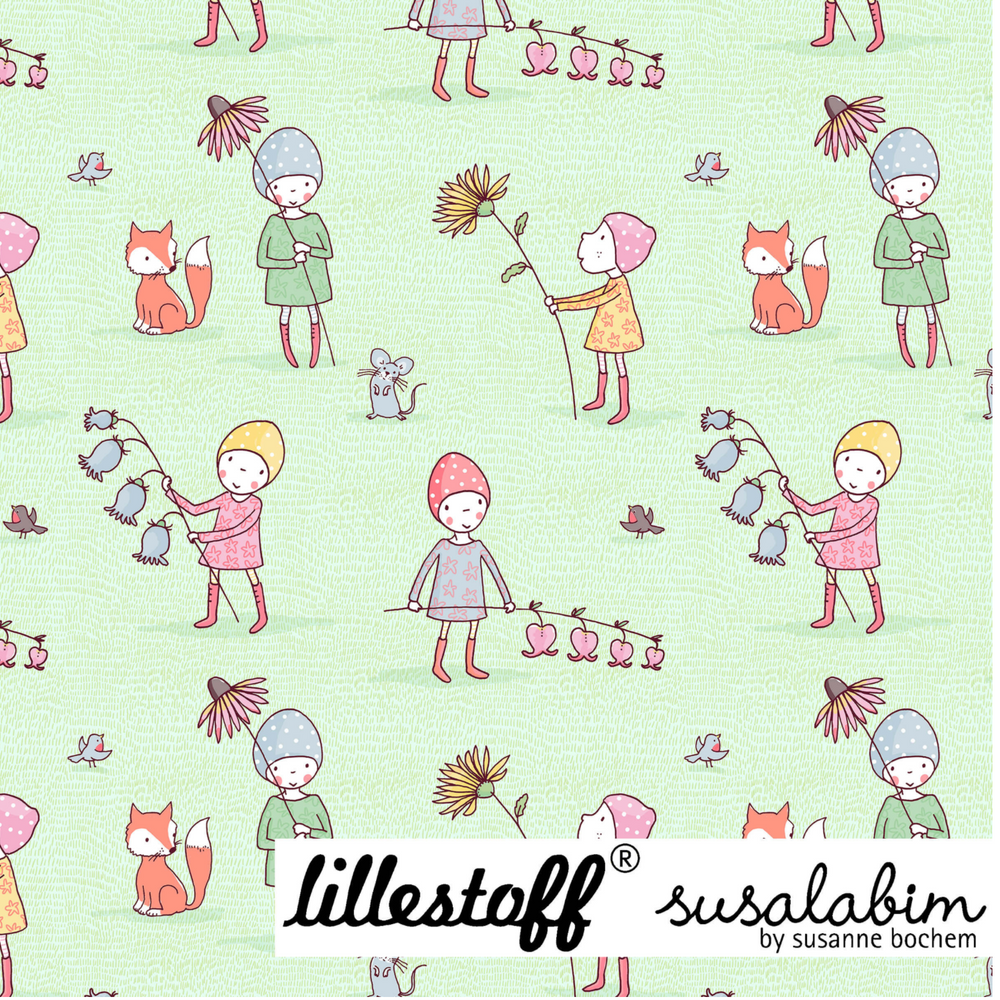 
                      
                        Lillestoff Susalabims Flower Children Organic Cotton Lycra French Terry Fabric
                      
                    