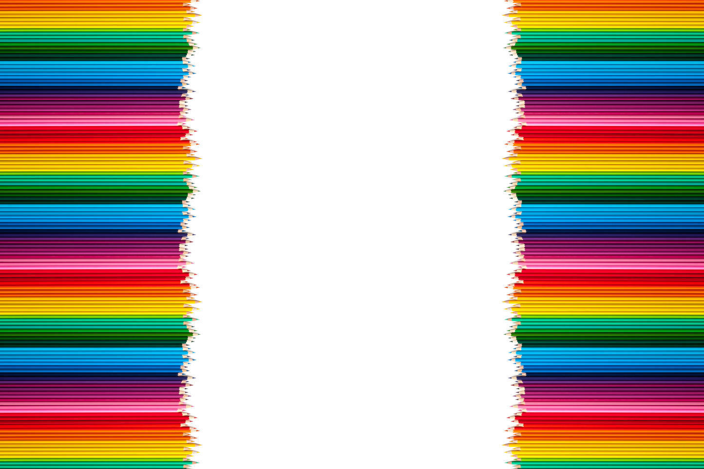 Kwaint Coloured Pencils Double Border Preorder On Demand Printed Fabric