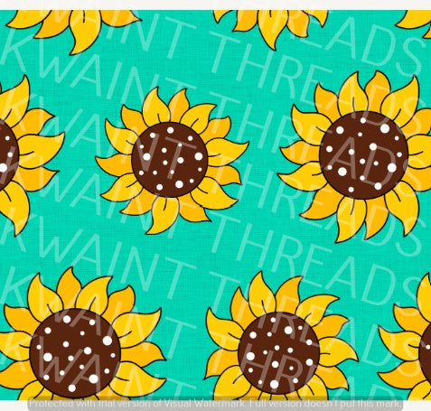 Fabric Mama Sunflowers Fabric On Demand Pre Order