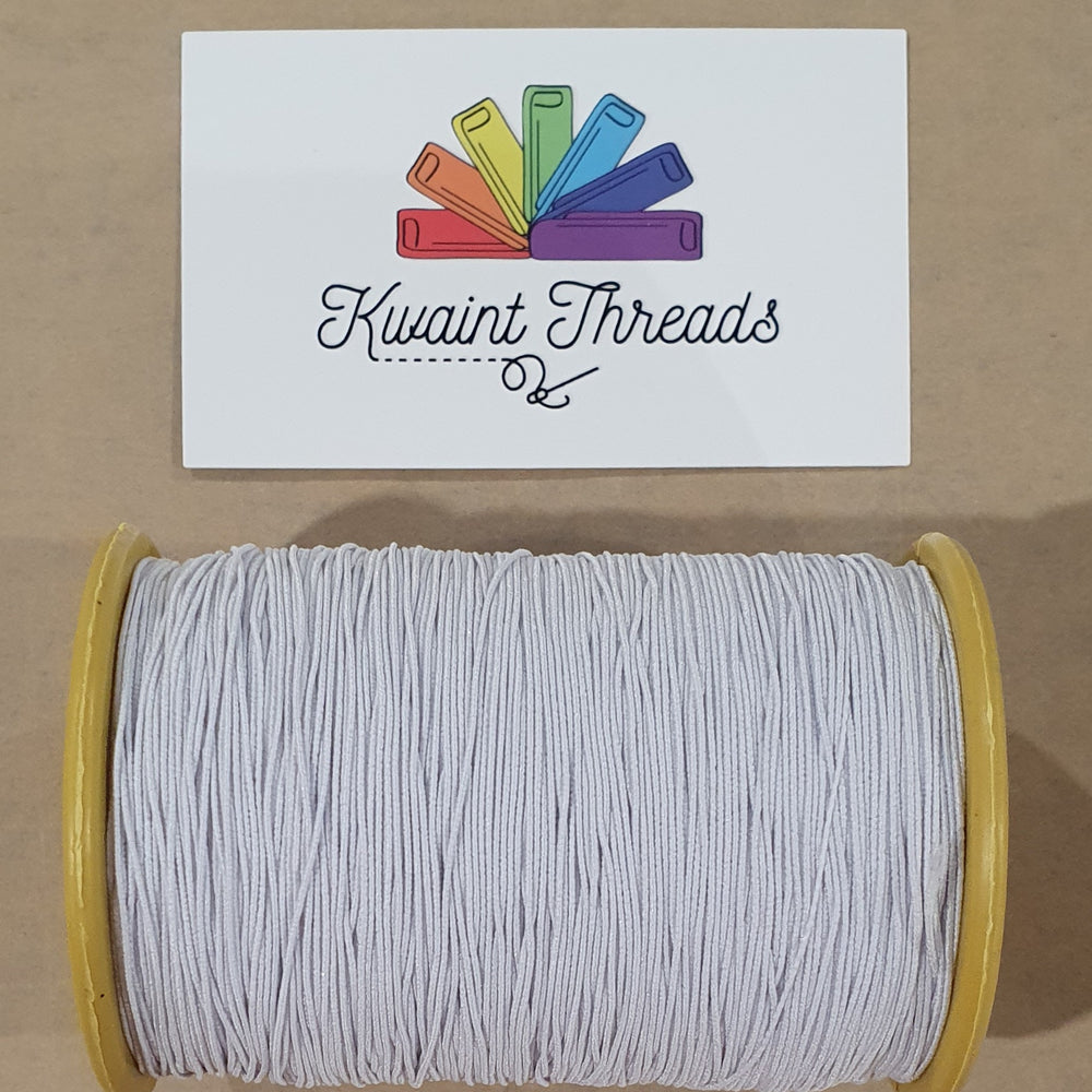 Shirring Elastic Bulk .5mm White shirring stretch thread