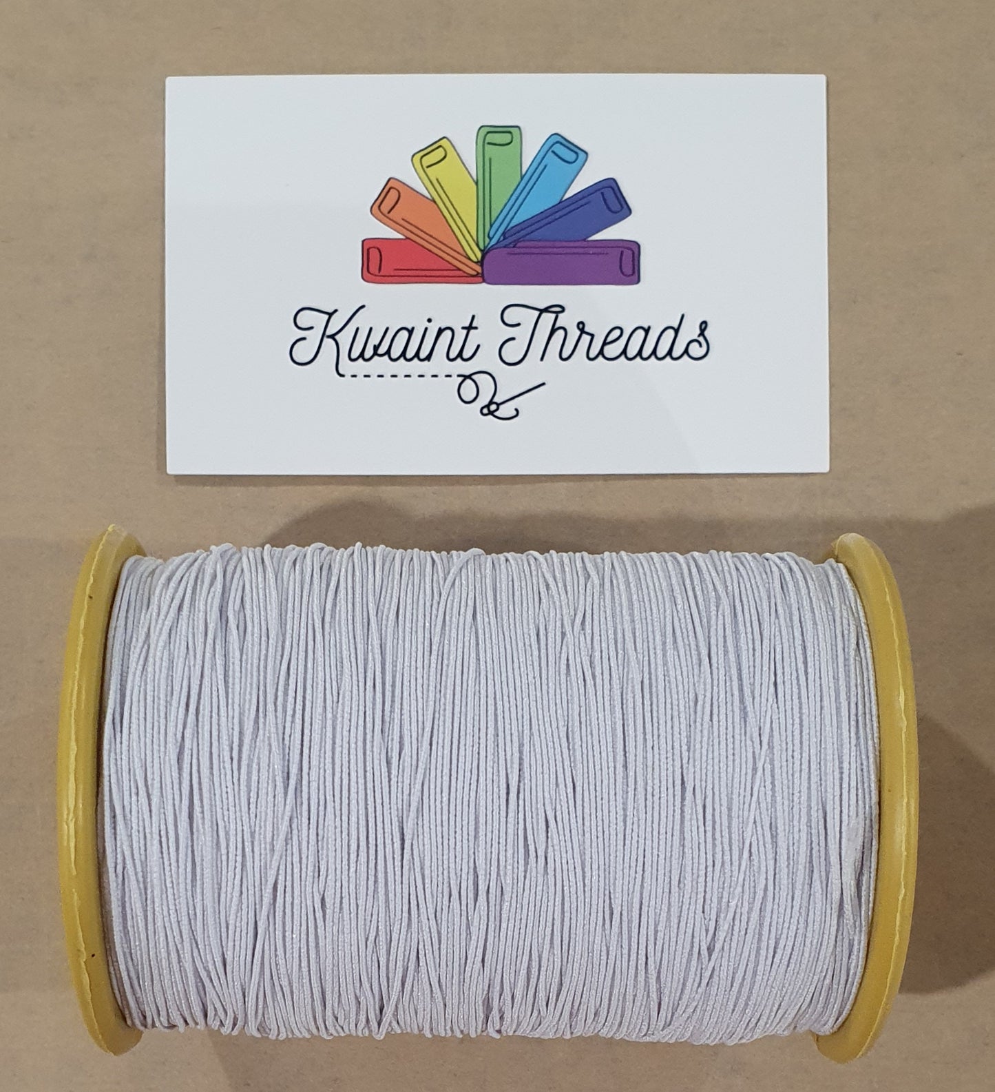 Shirring Elastic Bulk .5mm White shirring stretch thread