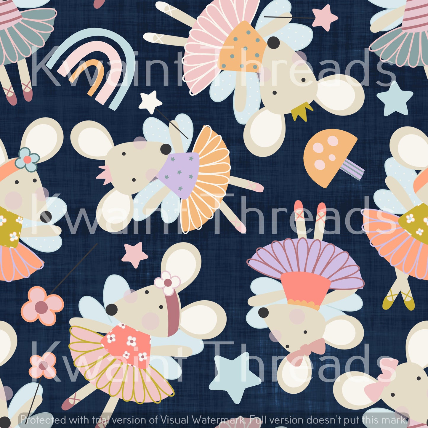 Fabric Mama Ballerina Mice Pre order