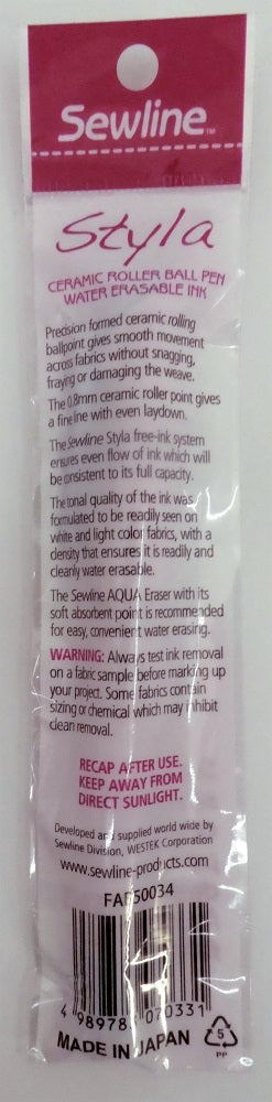 
                      
                        Sewline Styla Pen Sewing Accessories Water Erasable Pen Temporary Pen
                      
                    