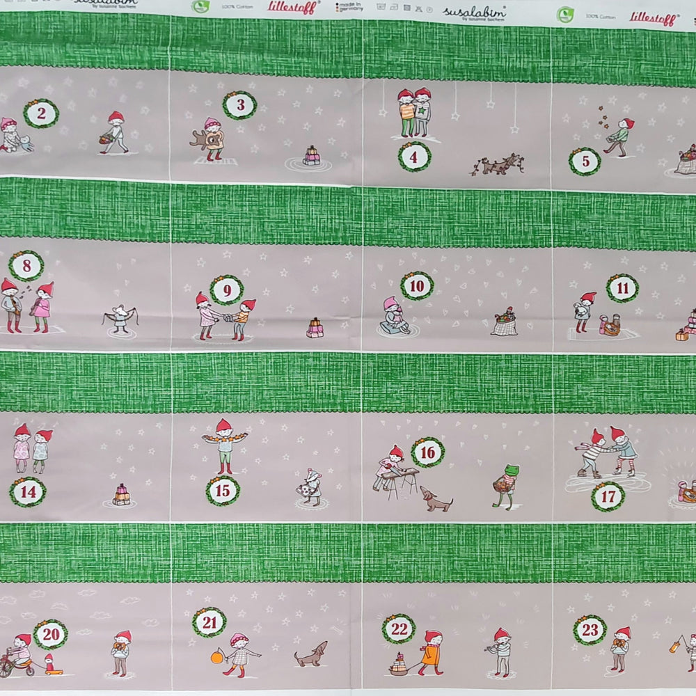 Lillestoff Susalabim's Advent Calendar Green Susalabims Adventskalender Grun