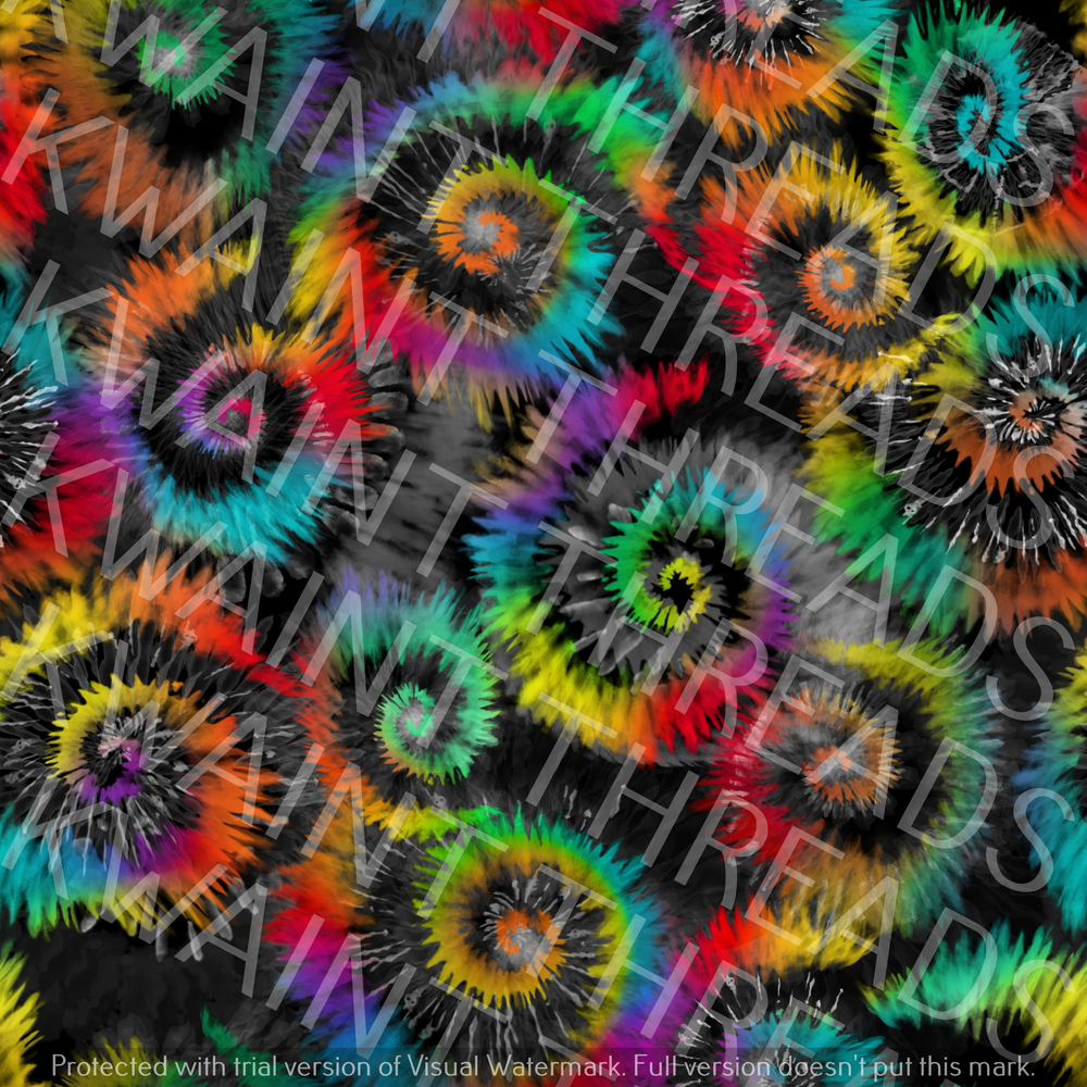 Fabric Mama Tie Dye Black Fabric On Demand Pre Order