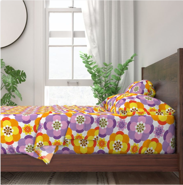 Magikel 70's Retro Big Floral Artist Print Pre Order