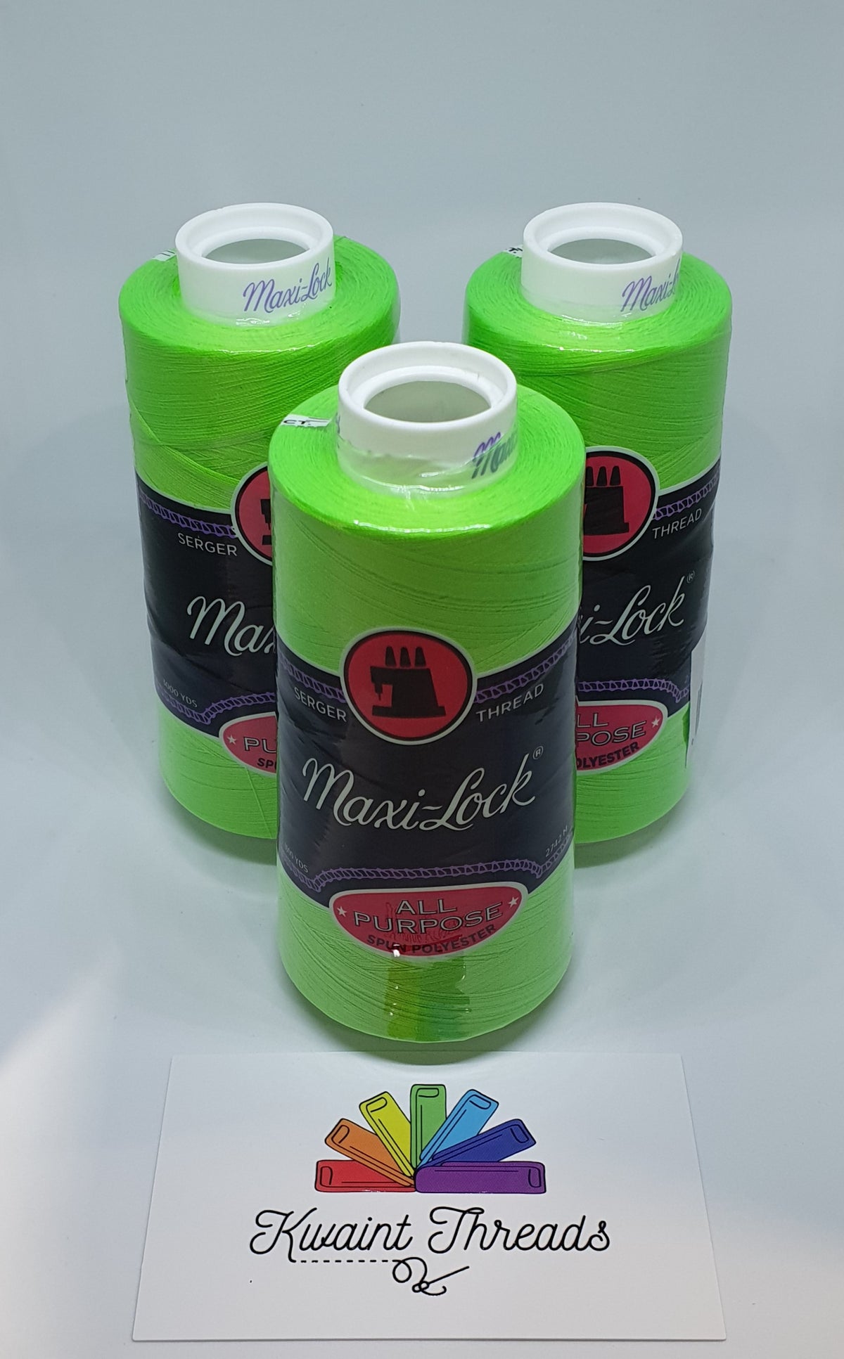 Surelock Green Thread Neon Green Maxi Lock All Purpose Thread – Kwaint Threads
