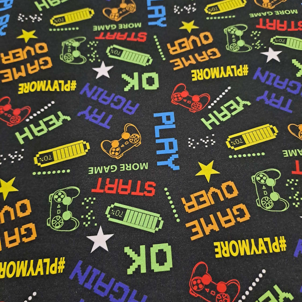 Game Over Organic Cotton Lycra 220gsm