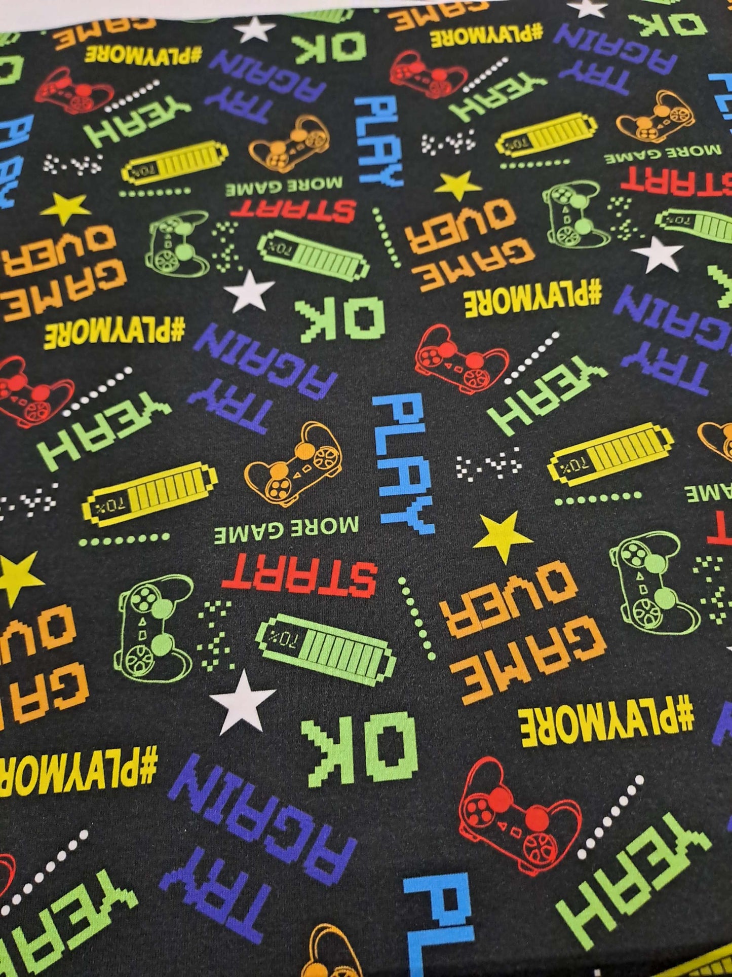 Game Over Organic Cotton Lycra 220gsm