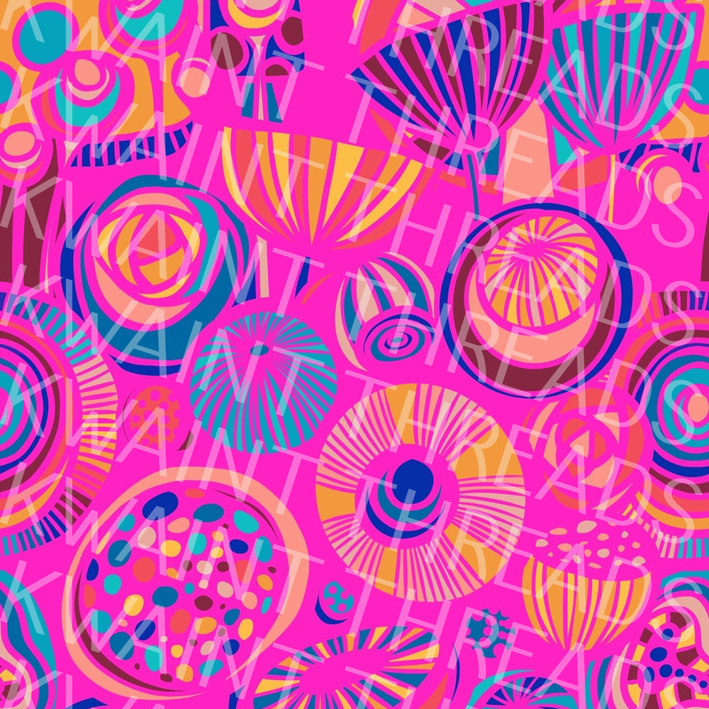 Karly Art Pink Flowers Fabric On Demand Pre Order
