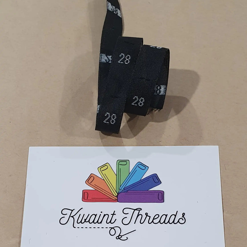 
                      
                        Black Size Labels Sizes 12 to 28 Clothing Tags Sizes Tags
                      
                    