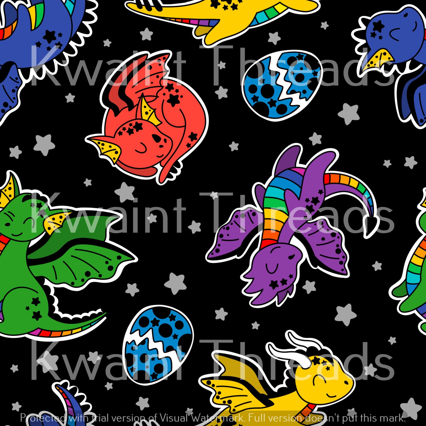 Fabric Mama Sky Monsters Pre order