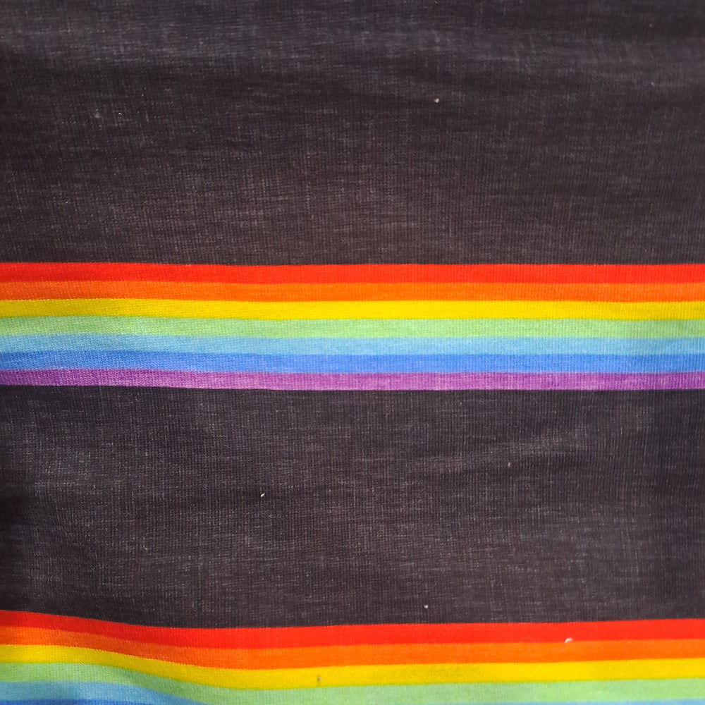 Fabric Mama Rainbow Ribbon 100% Cotton French Terry