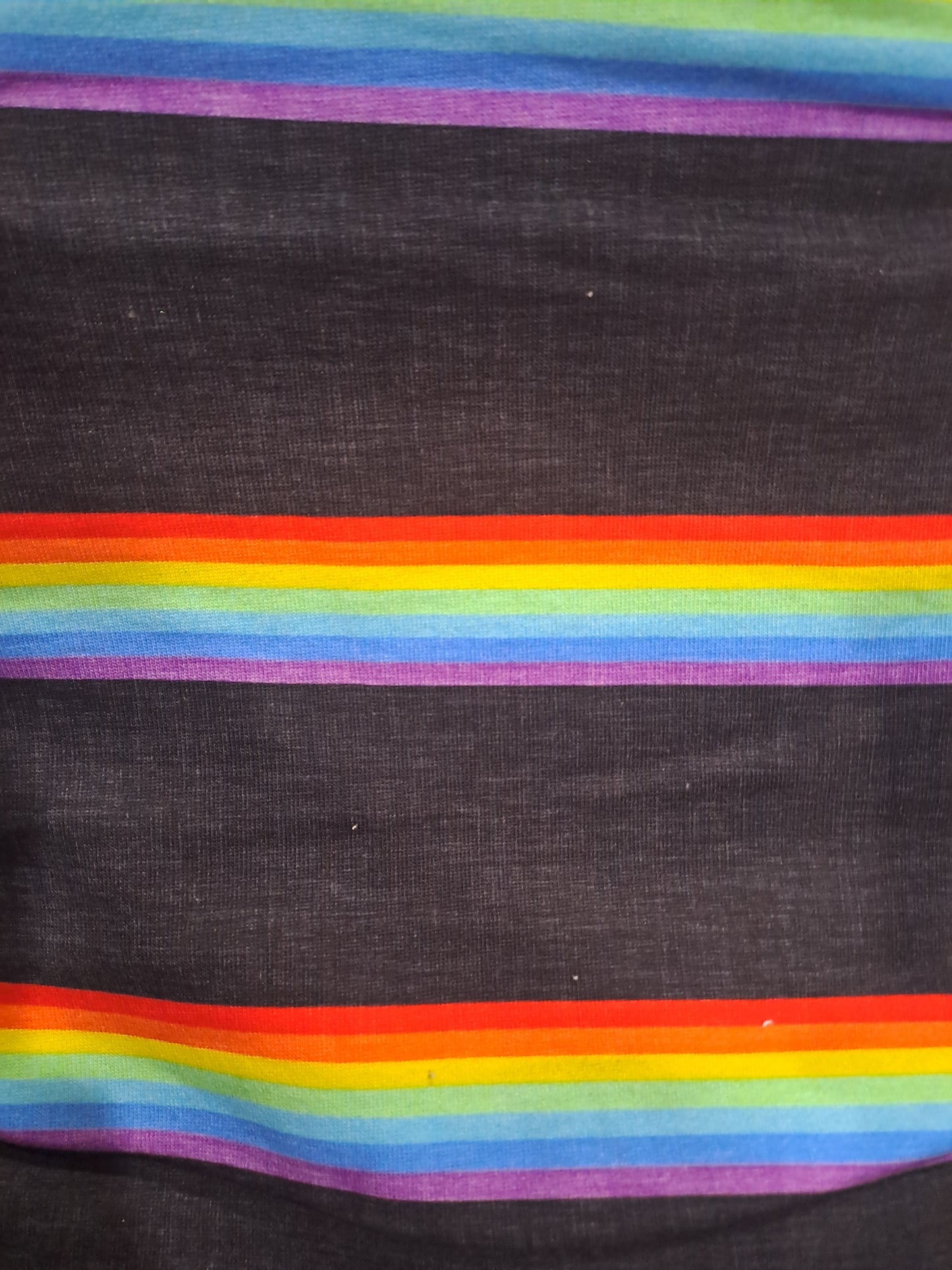 Fabric Mama Rainbow Ribbon 100% Cotton French Terry