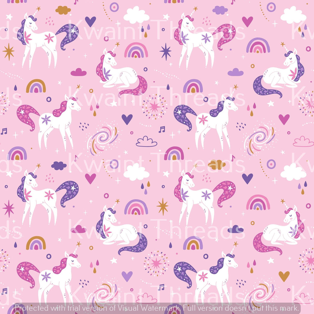 Kwaint Unicorns Pink