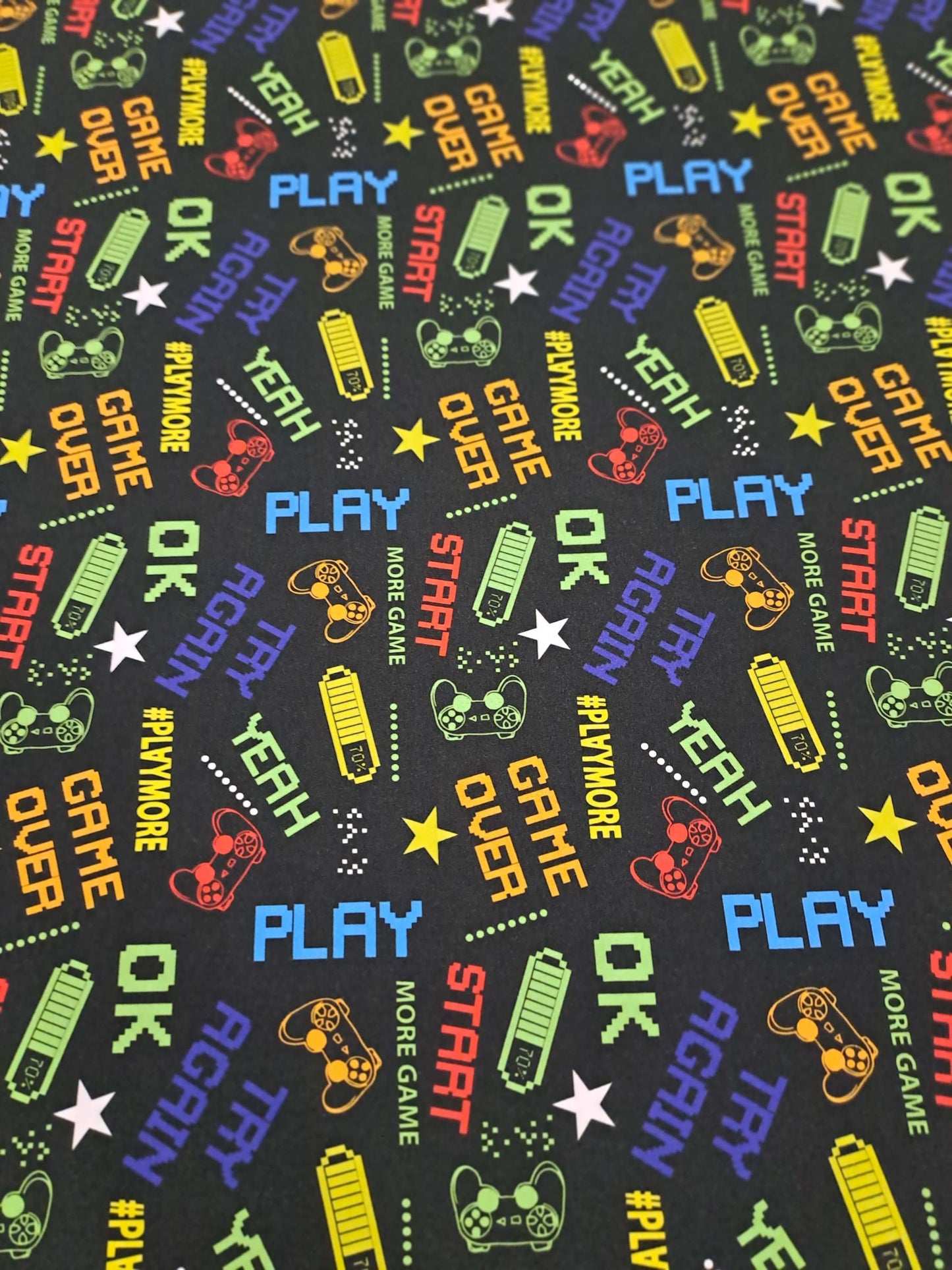Game Over Organic Cotton Lycra 220gsm
