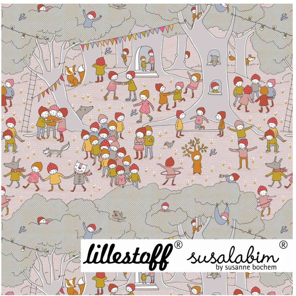Lillestoff Magical Forest Organic Cotton Lycra Jersey Susalabim