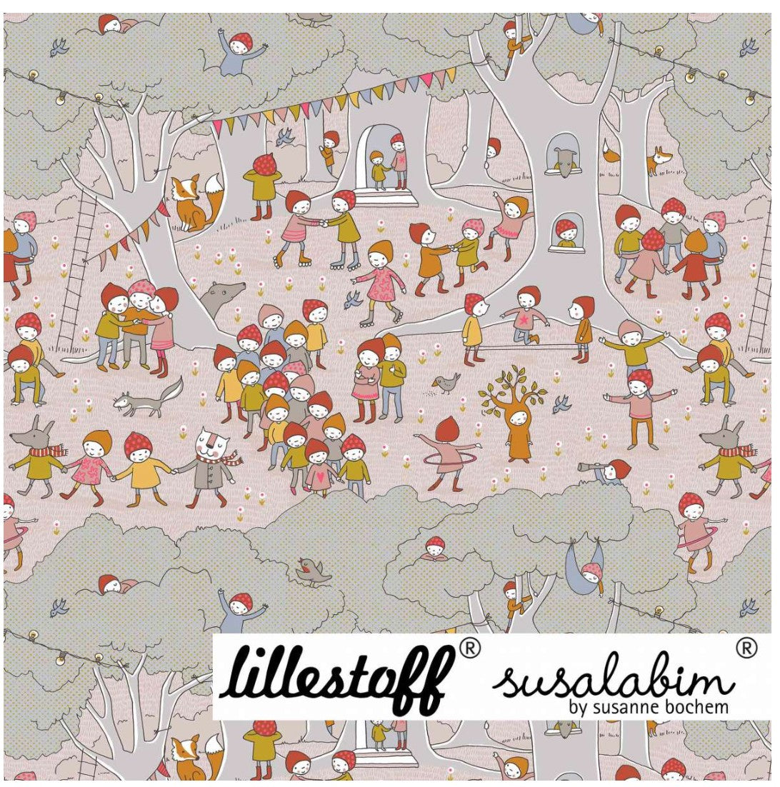 Lillestoff Magical Forest Organic Cotton Lycra Jersey Susalabim