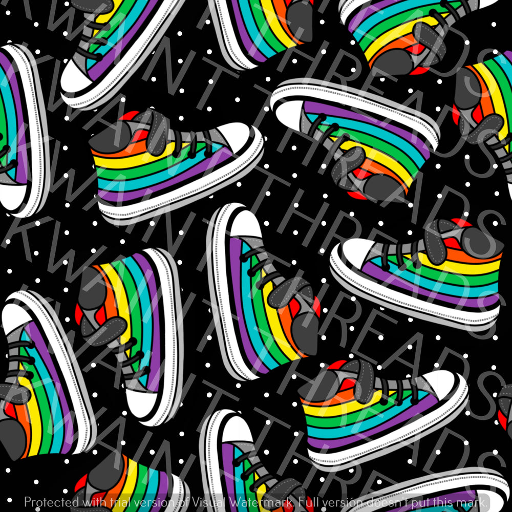 Fabric Mama Baby Steps Sneakers Fabric On Demand Pre Order