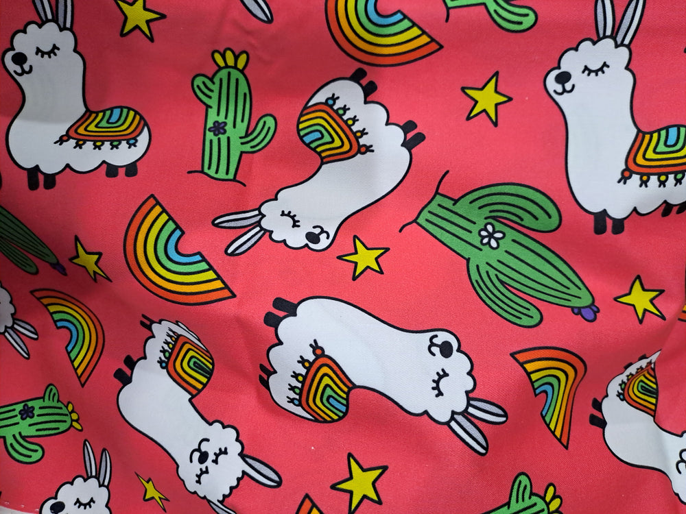Fabric Mama Lllamas 150gsm Twill