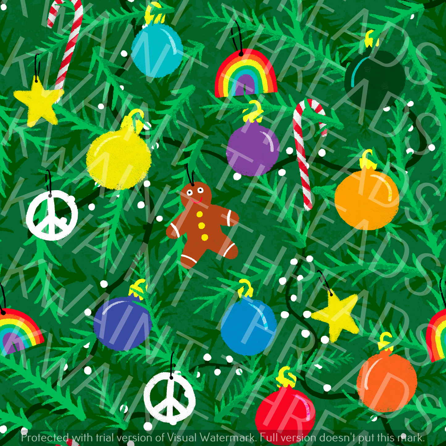 Fabric Mama Christmas Christmas Tree Fabric On Demand Pre Order