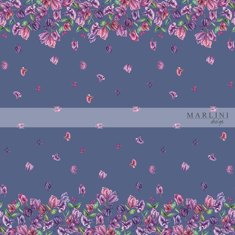 
                      
                        Marlini Bougainvillea Border Print
                      
                    