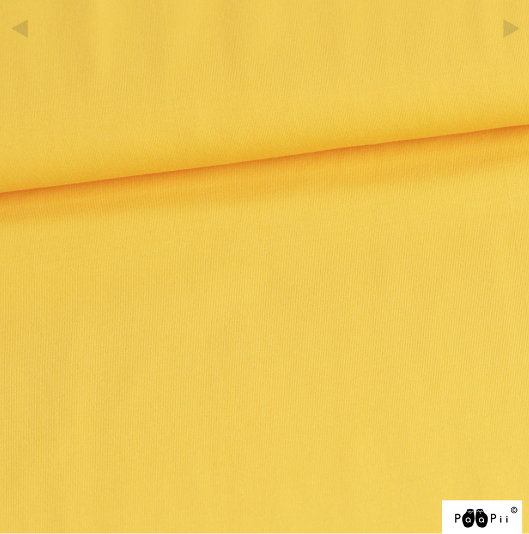 PaaPii Yellow Solid Organic French Terry