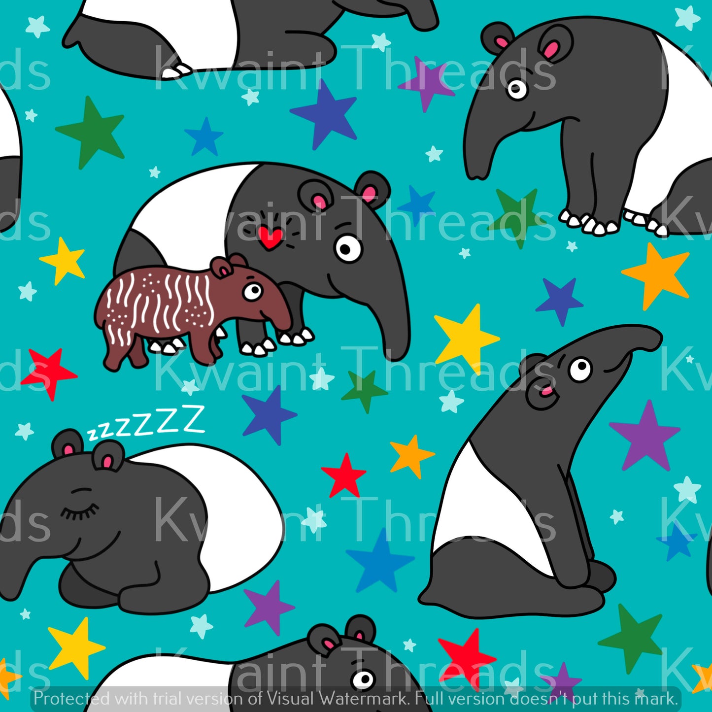 Fabric Mama Tapir Capers On Demand Pre Order