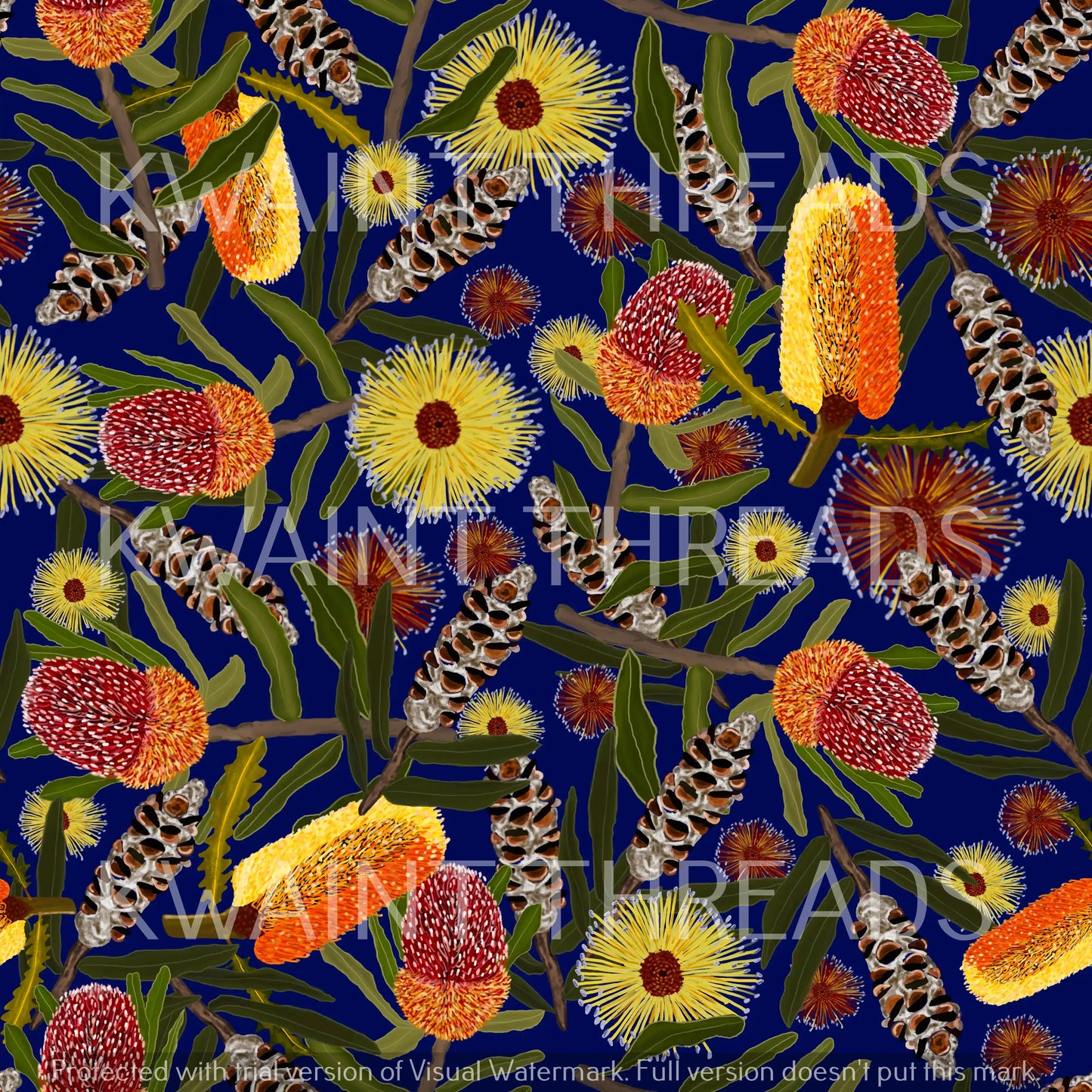 Etched Wildflowers Navy Preorder
