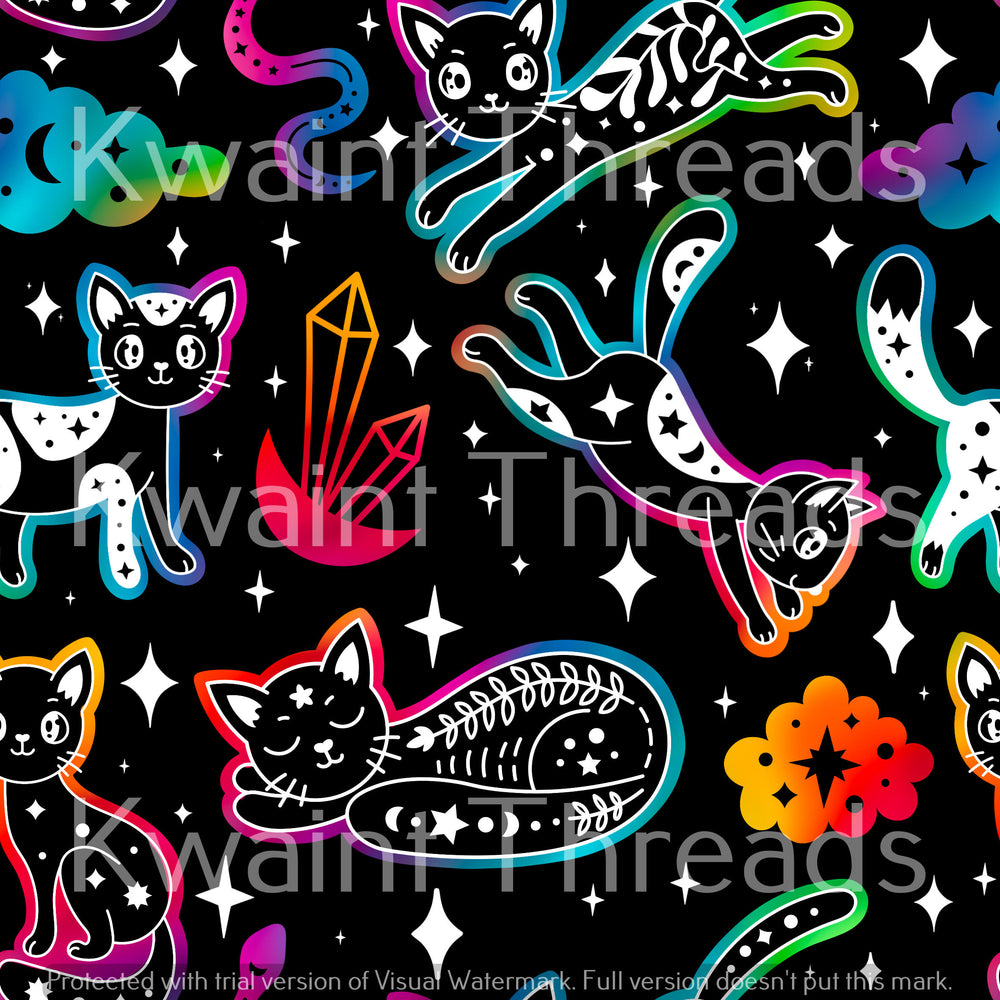 Fabric Mama Cosmic Cats Pre order