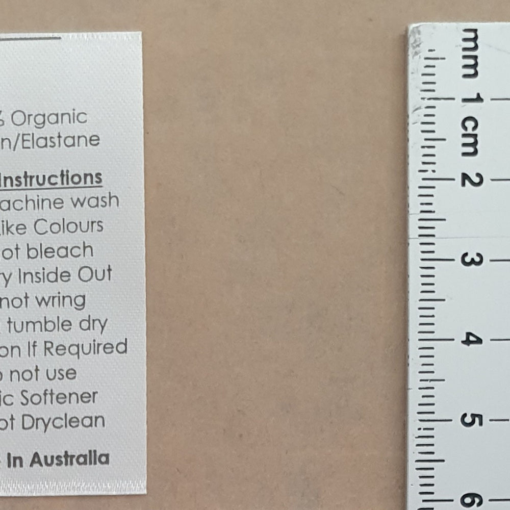 
                      
                        Kwaint Labels 25 Pack Organic Cotton Lycra Care Labels Clothing Labels Sew in
                      
                    