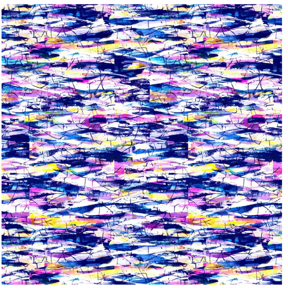 Lillestoff Sunset Mare Purple Organic 100% Cotton Woven Fabric Cotton Fabric