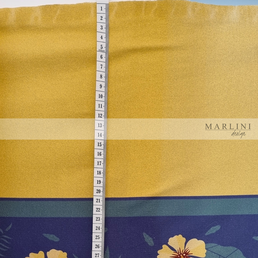 
                      
                        Marlini Hibiscus Yellow Border Print
                      
                    