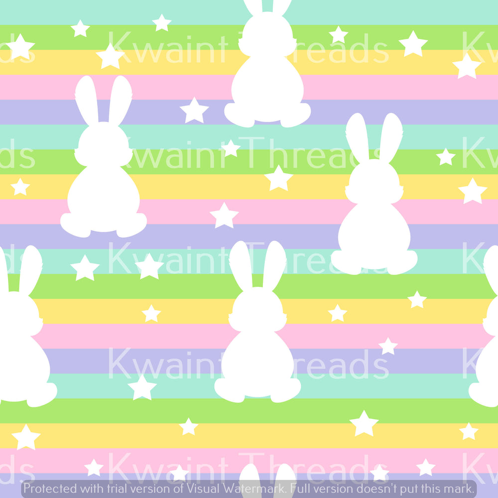 Kwaint Rabbit Stripe Outline