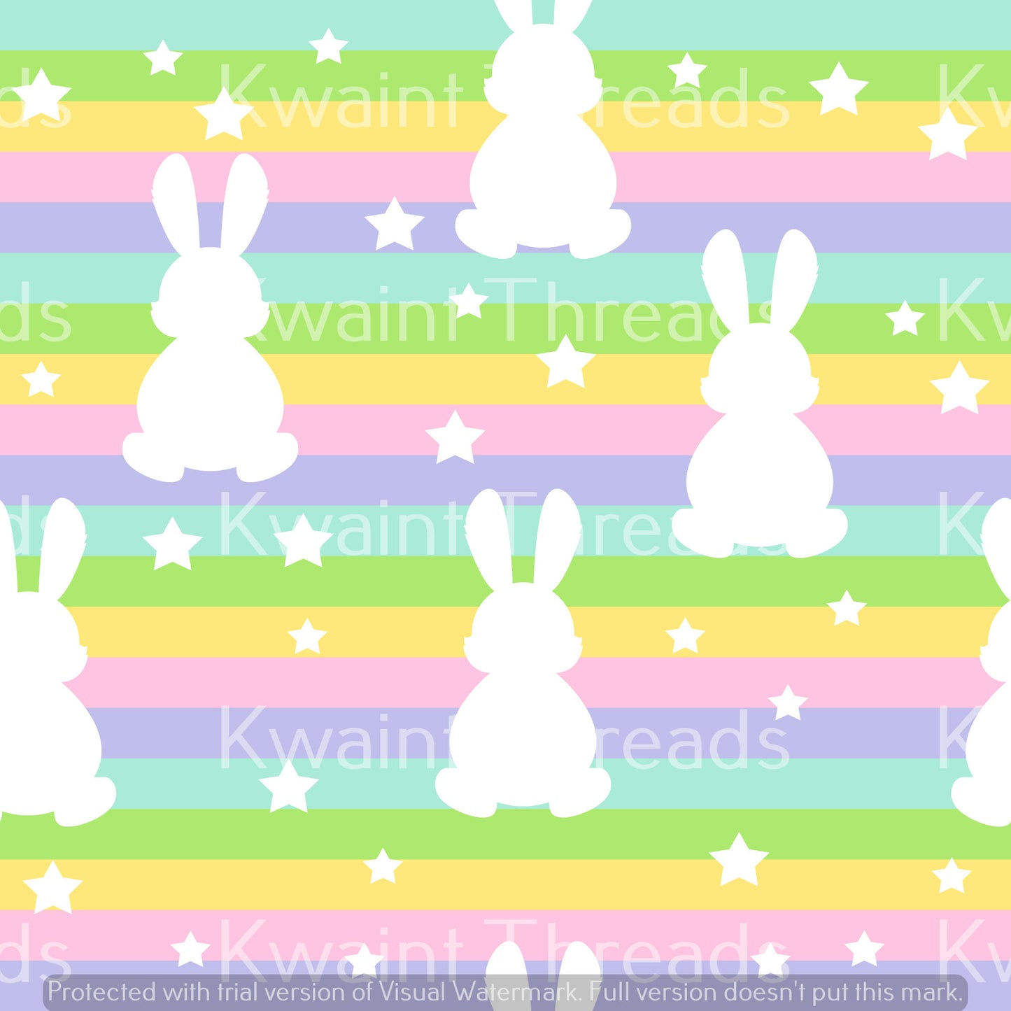 Kwaint Rabbit Stripe Outline