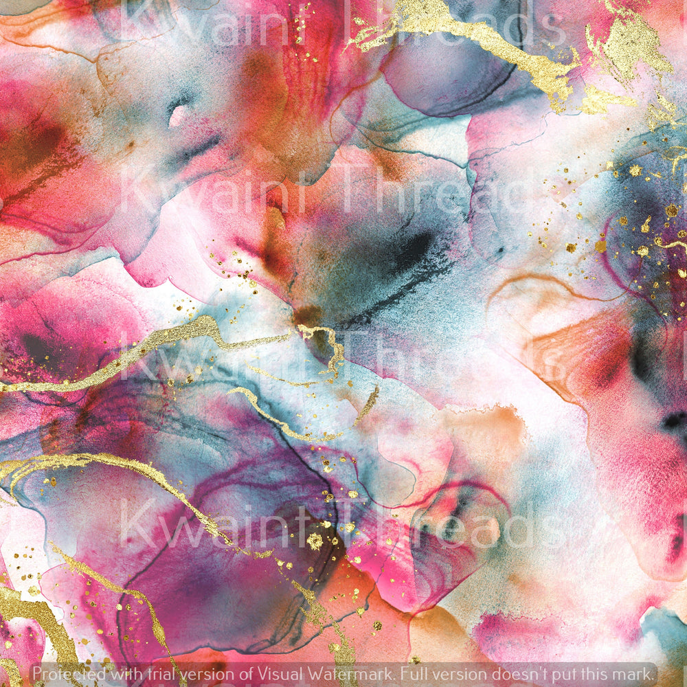 Kwaint Rose Coloured Swirls Pre order Fabric