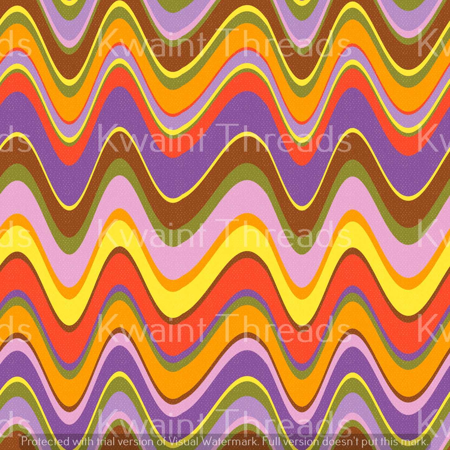 Magikel Wonky retro Chevrons Artist Print Pre Order