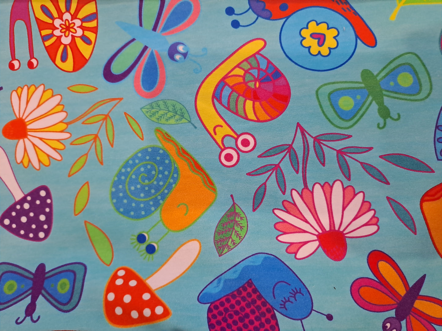 Karly Art Snails 180gsm Cotton Lycra
