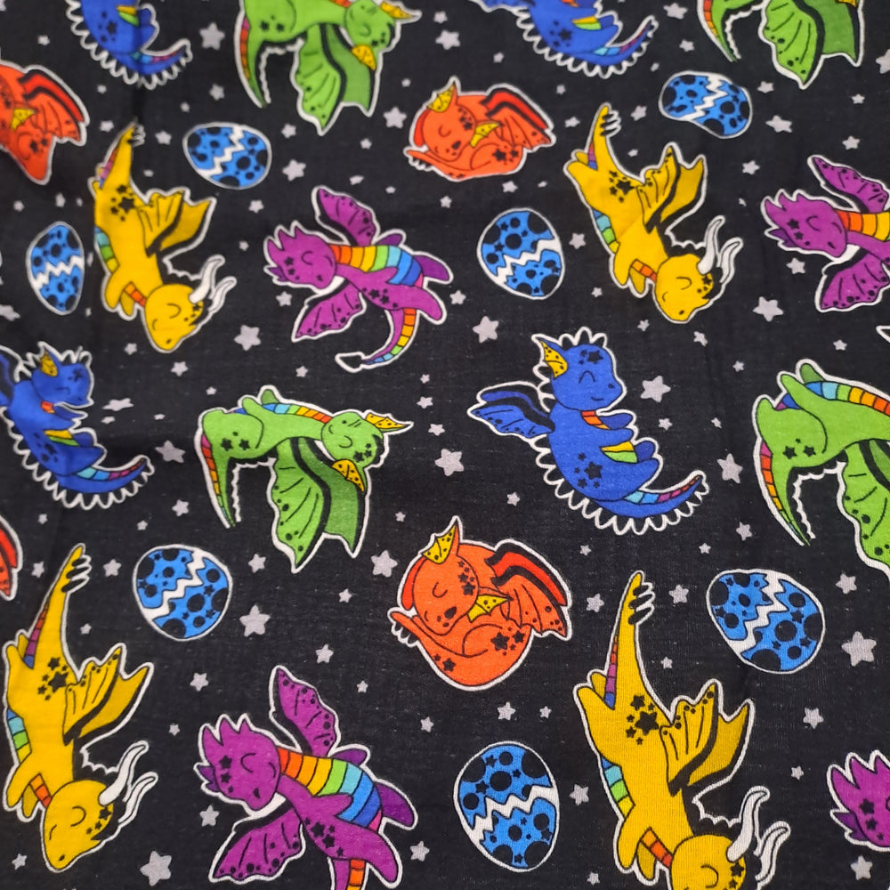 Fabric Mama Sky Monsters Muslin/Double Gauze