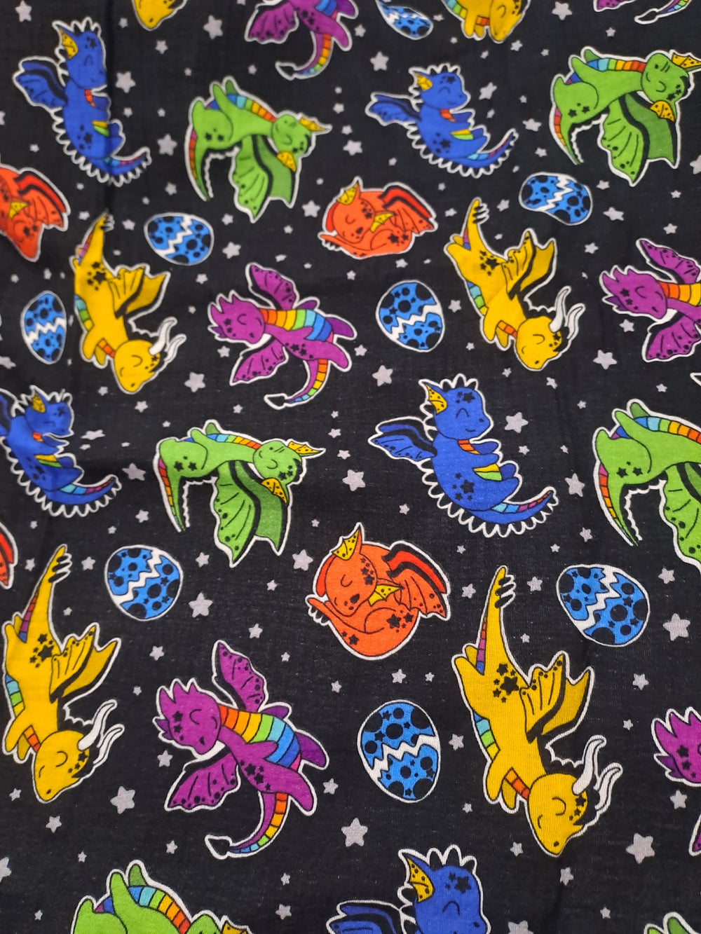 Fabric Mama Sky Monsters Muslin/Double Gauze