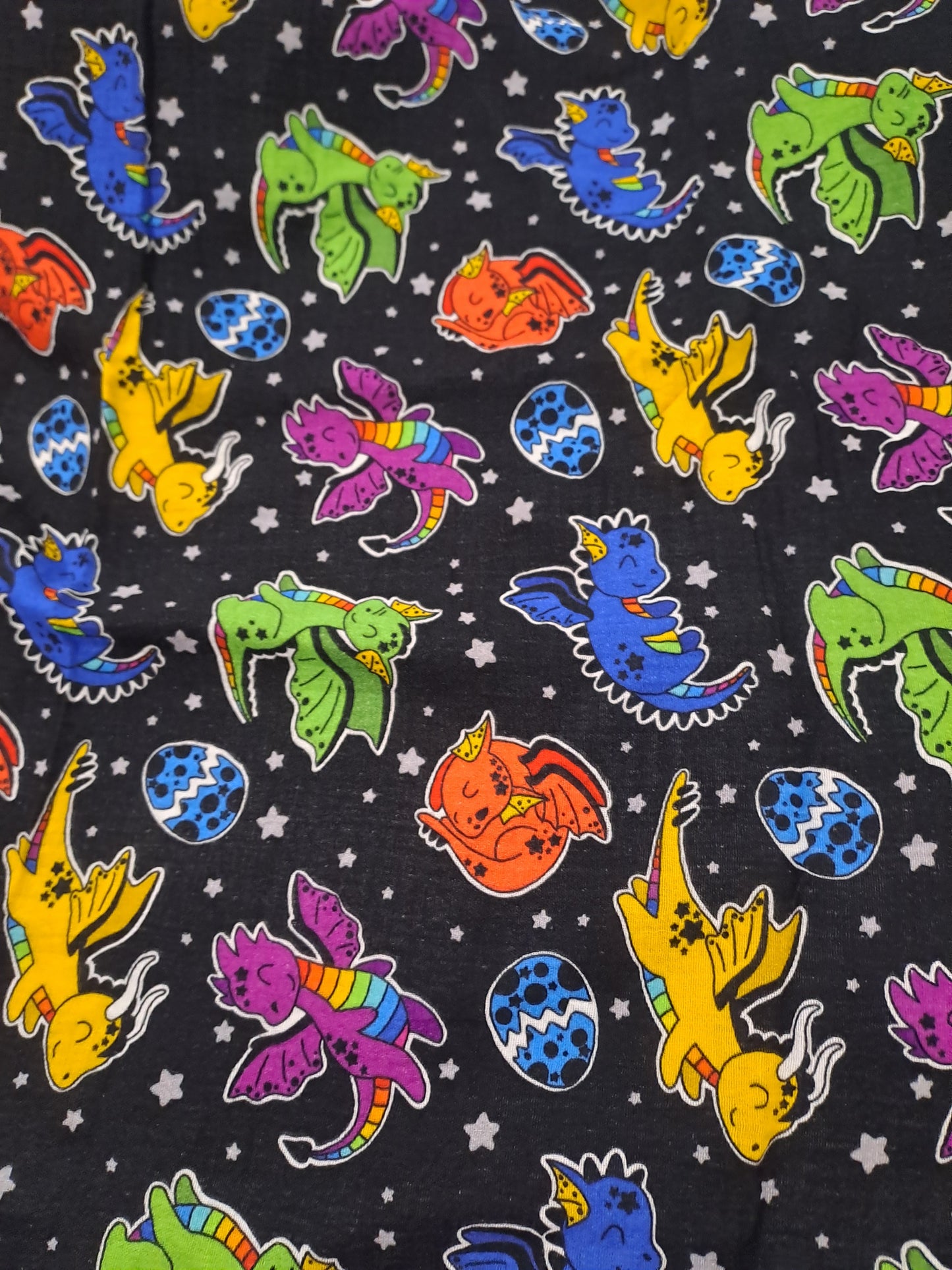 Fabric Mama Sky Monsters Muslin/Double Gauze