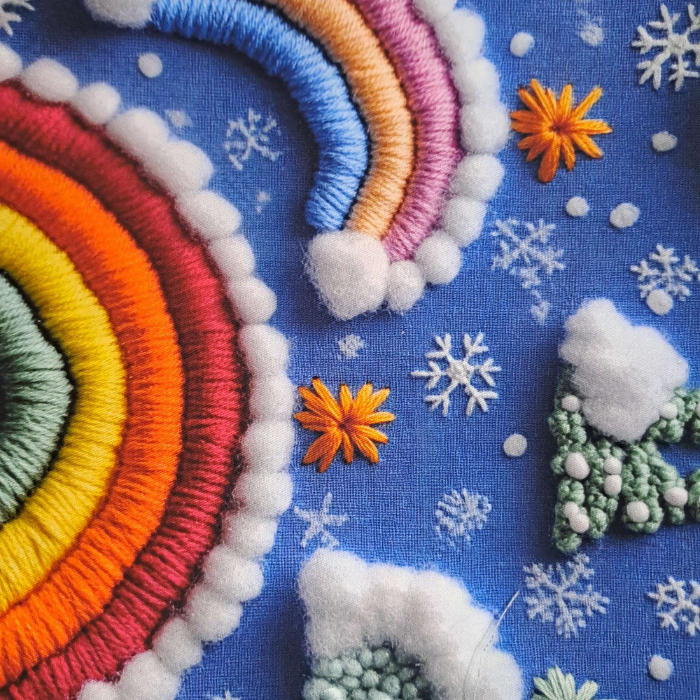 Kwaint Christmas RainbowTwill