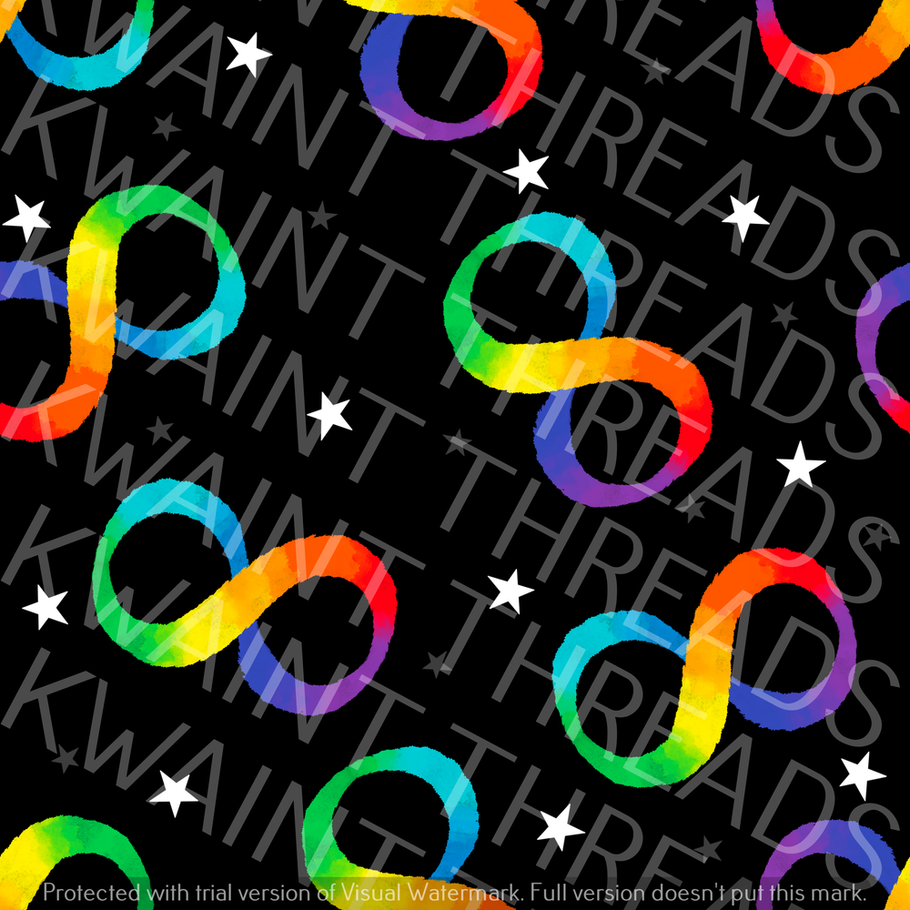 Fabric Mama Neurodiversity Rainbow Neuro Fabric On Demand Pre Order