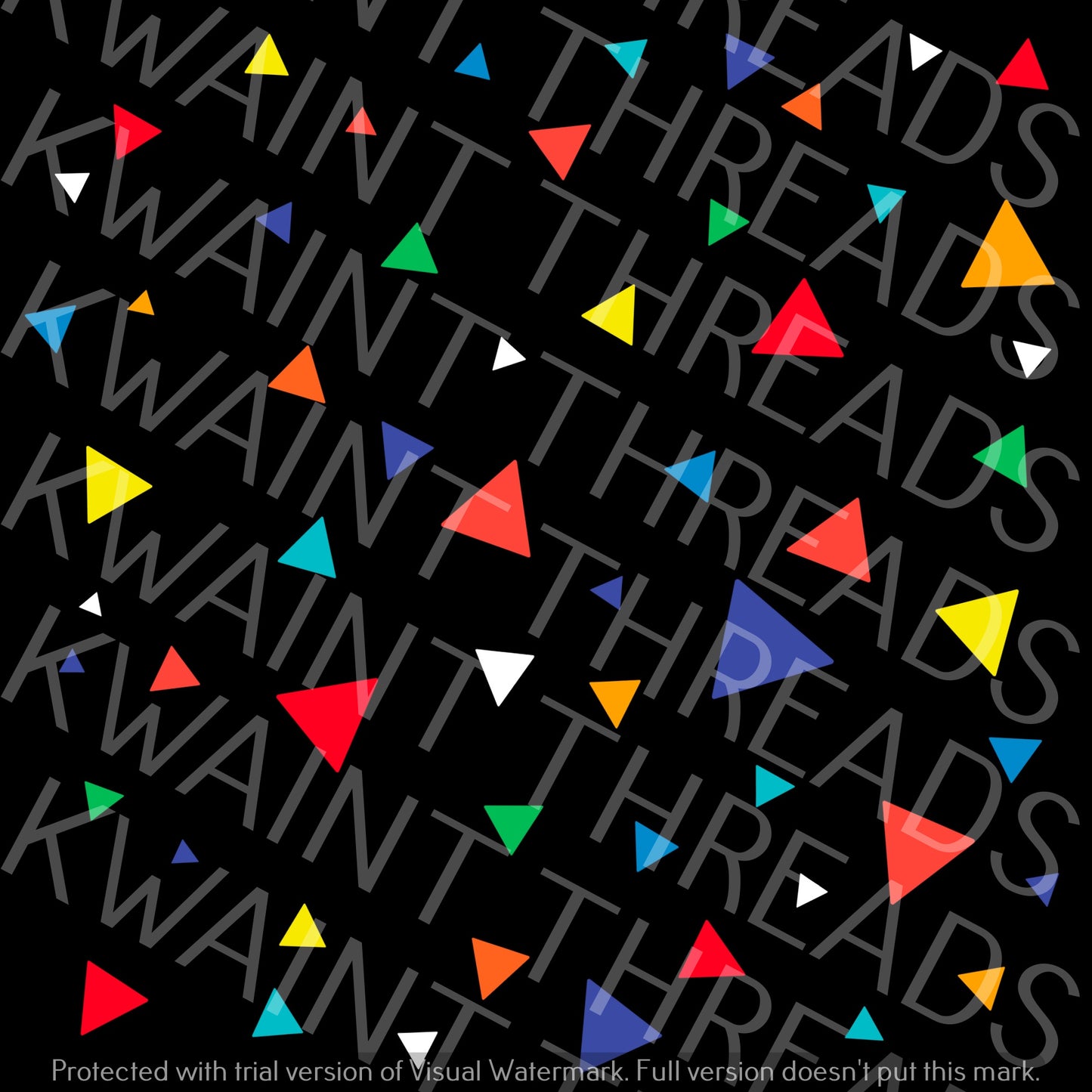 Fabric Mama Coordinate Rainbow Triangles Fabric On Demand Pre Order