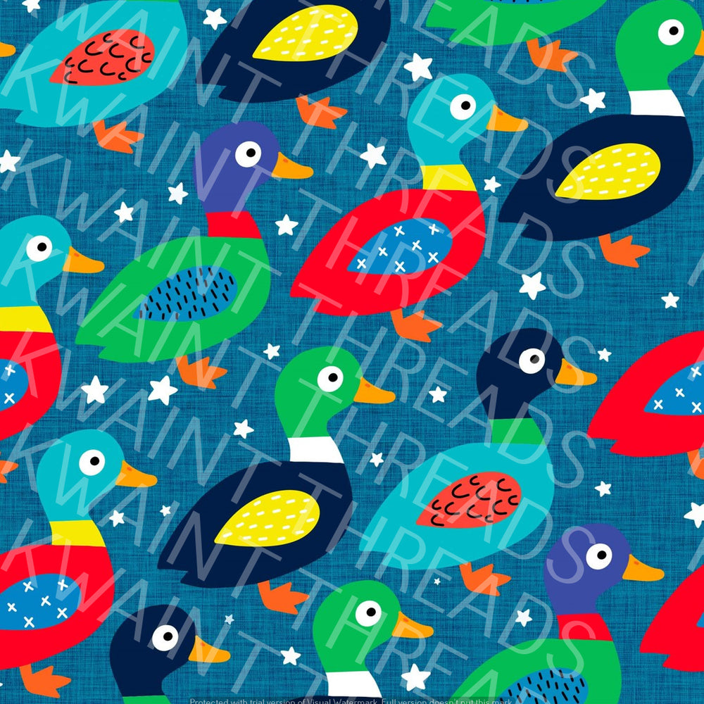 Fabric Mama Duck Duck Duck Fabric On Demand Pre Order