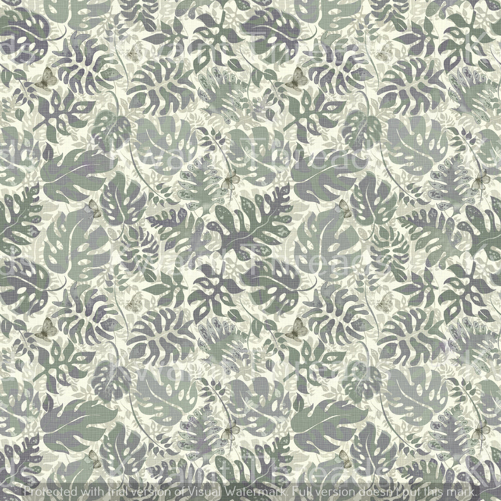 Magikel Big Leafy Silver Grey Tonal Artist Print Pre Order