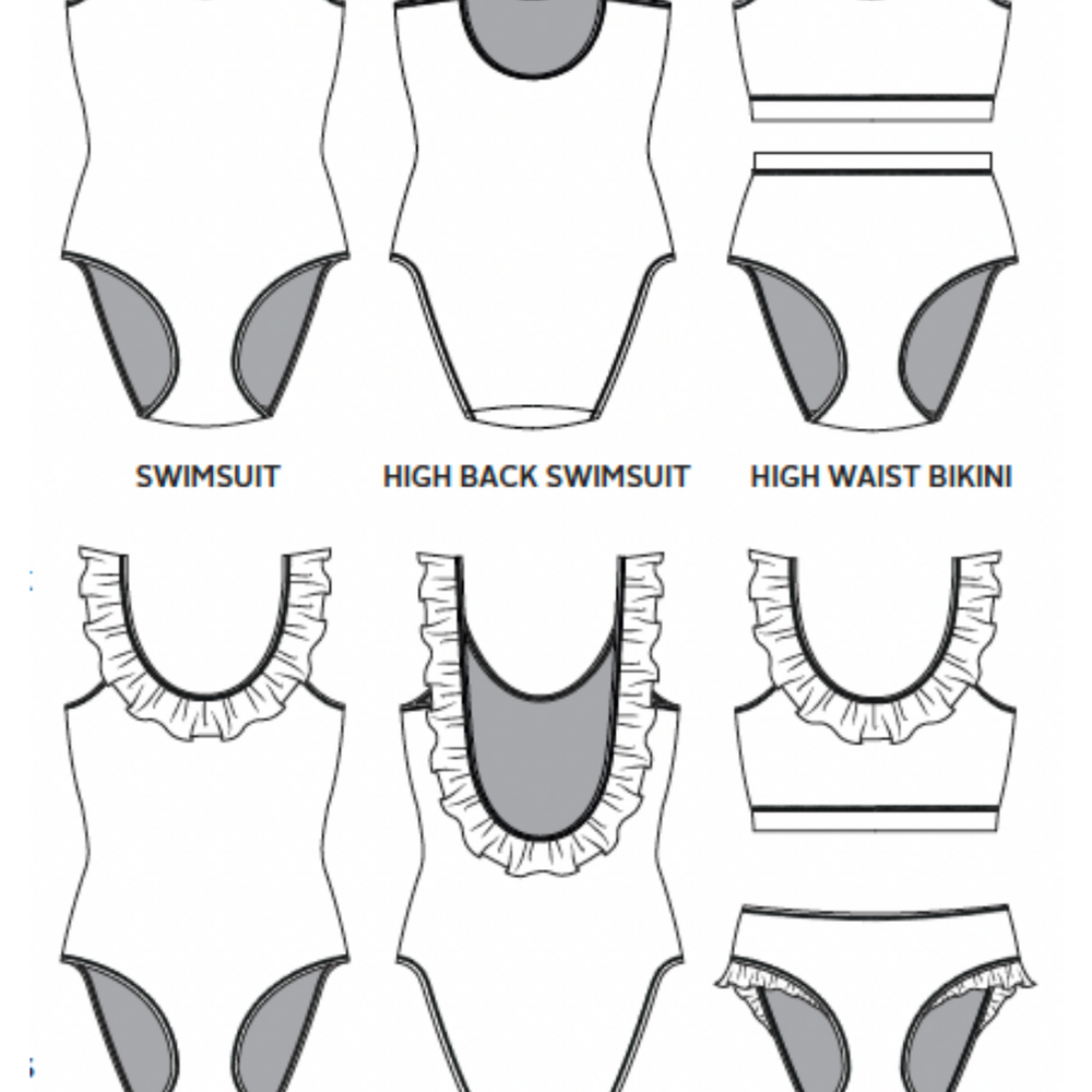 Coralie Swim Suit by Tilly and the Buttons