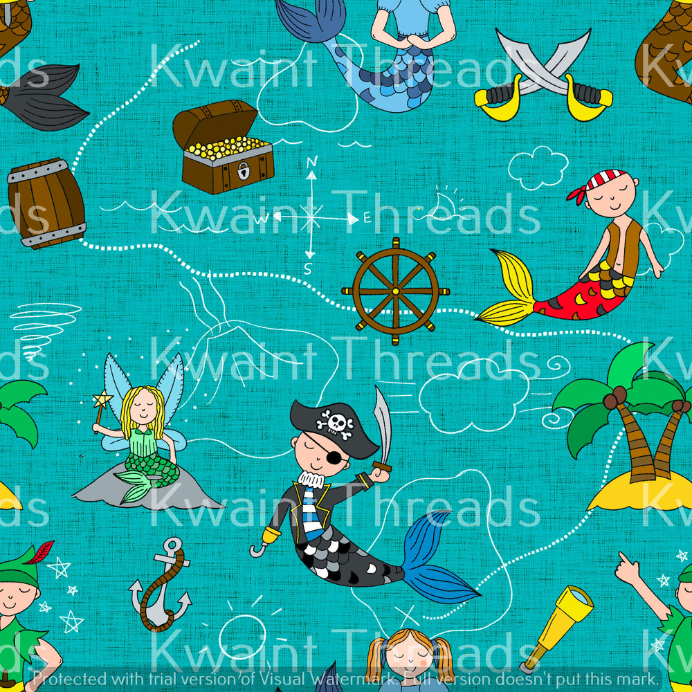 Fabric Mama Neverland Merfolk