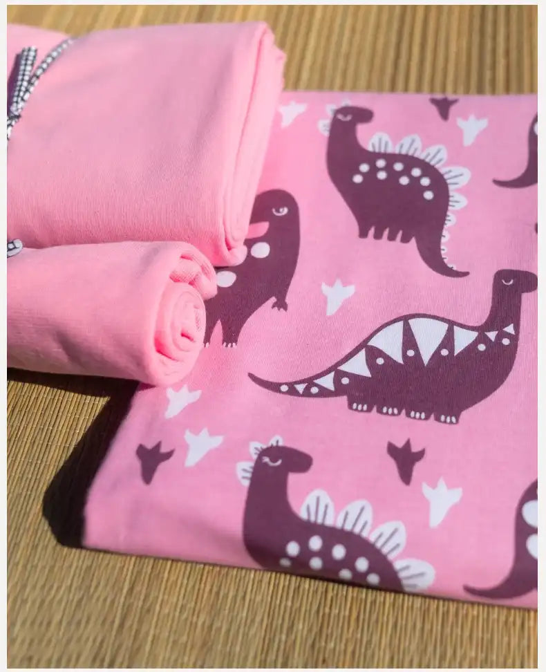 
                      
                        PaaPii Dinosaurs Pink Cotton Lycra
                      
                    